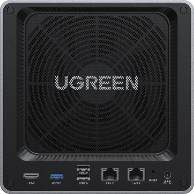 UGREEN - NASync DXP4800 | SO UGOS Pro |  Intel N100 12th Gen Intel® Quad Core™ | 4-Bahias (SATA) hasta 96TB | 2* M.2 SSD hasta 16TB| 8GB DDR5 (Exp. a 16GB) | 2.5Gb Dual Ethernet | HDMI 4K | 2* USB2.0 | 1*USB 3.2Gen | 1* USB 3.2Gen2 | 1*USB-C 3.2Gen2 | SD
