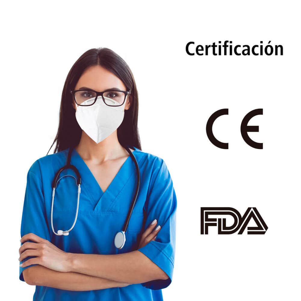 IUSA - Cubrebocas Kn95 con 5 capas de protección certificado por FDA