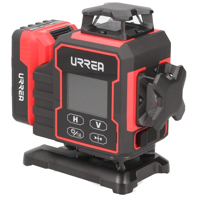 Urrea - Nivel láser 16 líneas 360°, Pantalla LCD, alcance maximo 50 m