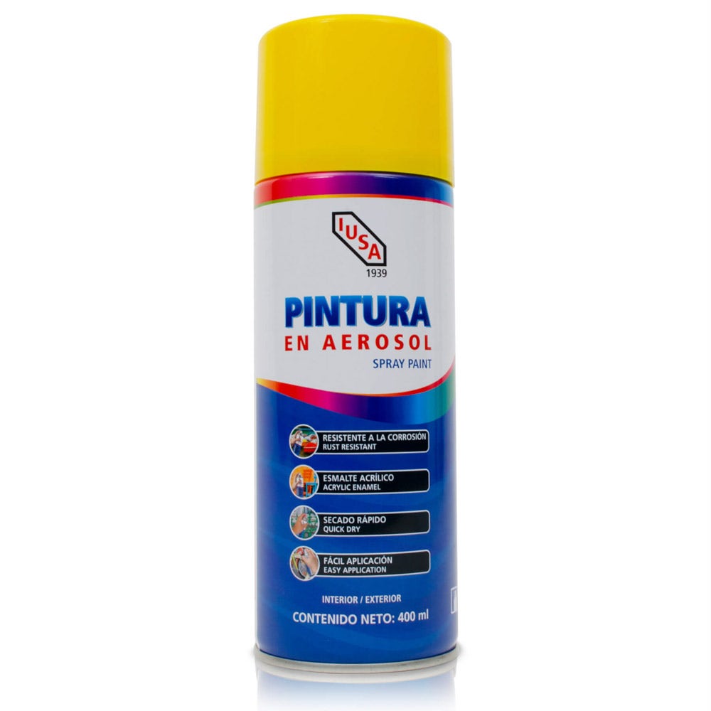 IUSA - Pintura Aerosol Color Amarillo Limón