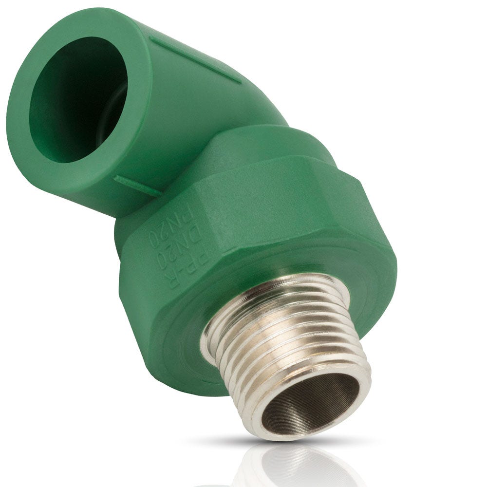 IUSA - Codo 90° de ppr tipo macho 25 mm x 3/4” mnpt