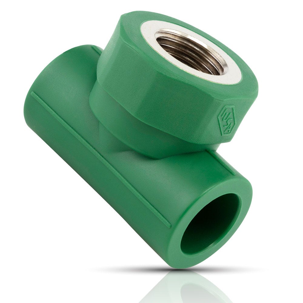 IUSA - Tee de ppr tipo hembra 20 mm x 1/2” mnpt