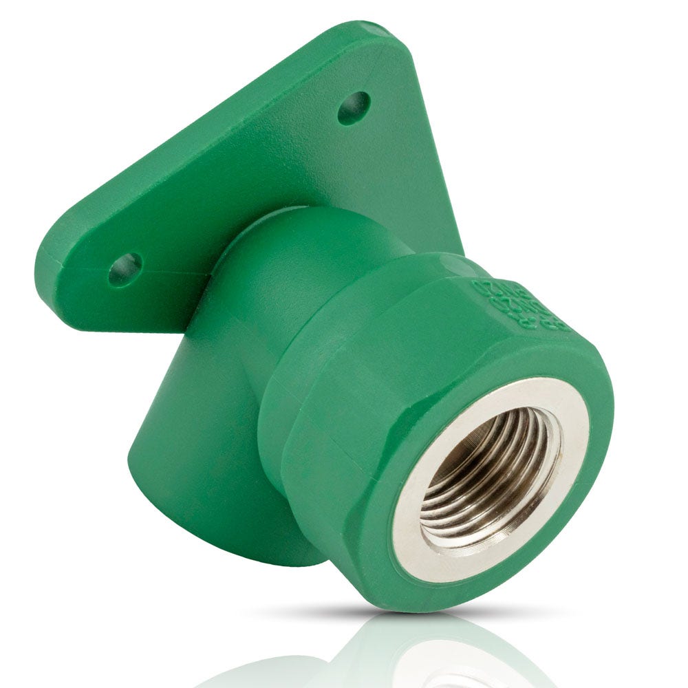 IUSA - Codo 90° de ppr tipo oreja 25 mm x 1/2” mnpt