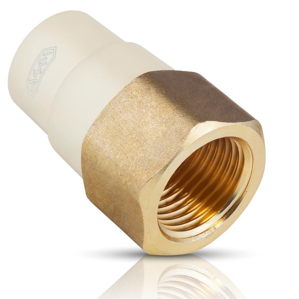 IUSA - Adaptador tipo hembra con inserto metálico 1/2” x 1/2” hnpt
