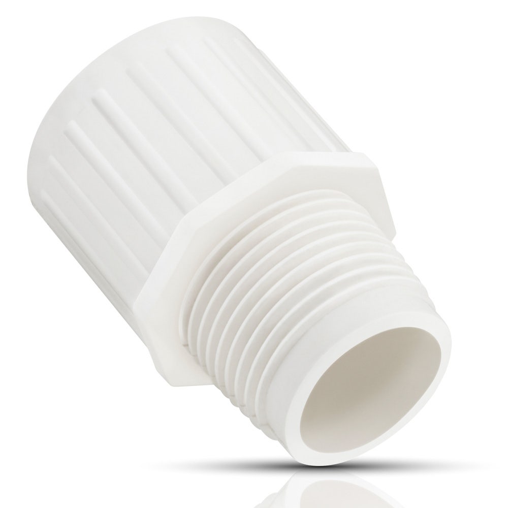 IUSA - Adaptador de pvc tipo macho 19 mm (3/4”)