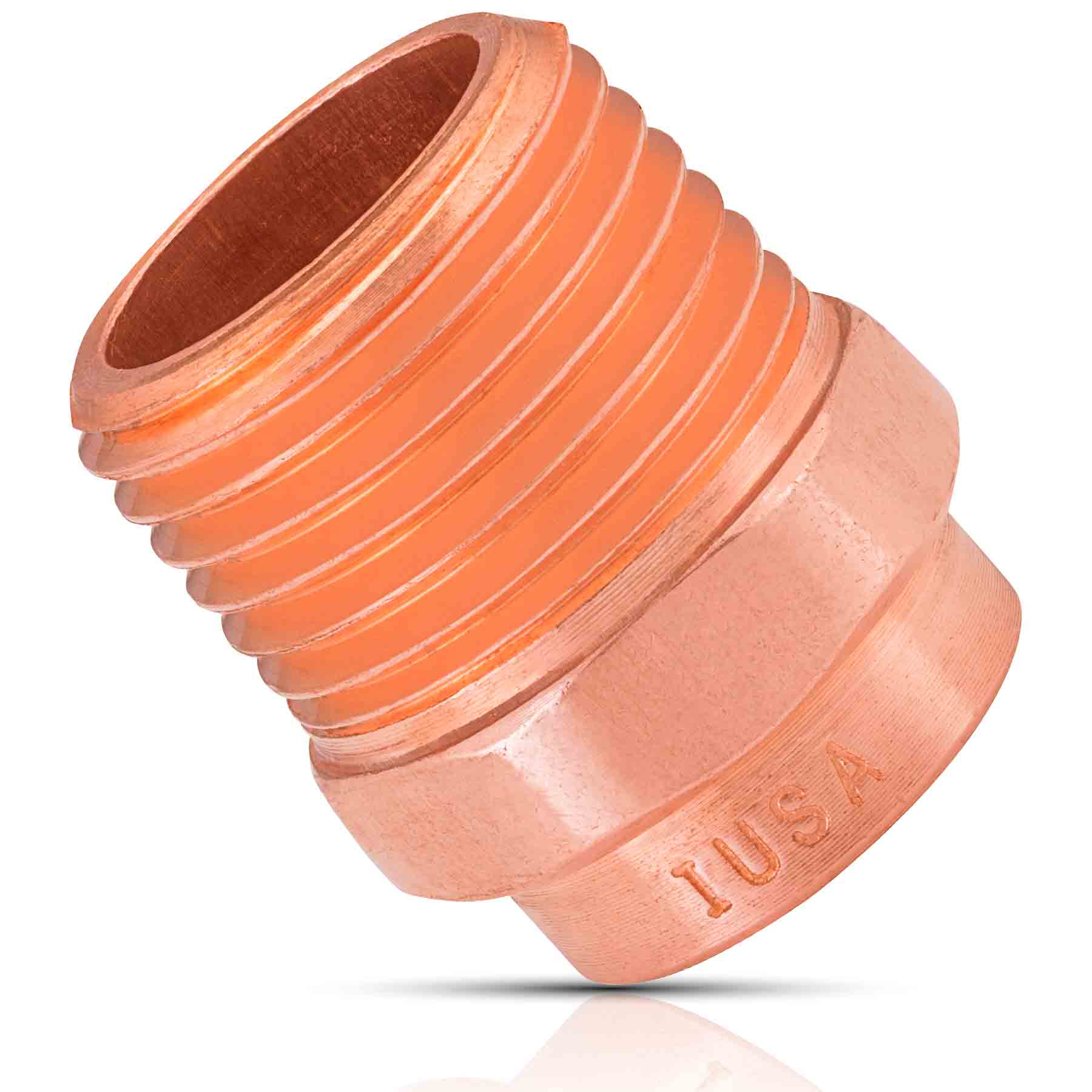 IUSA - Conector de cobre con rosca exterior iusa 3/4”