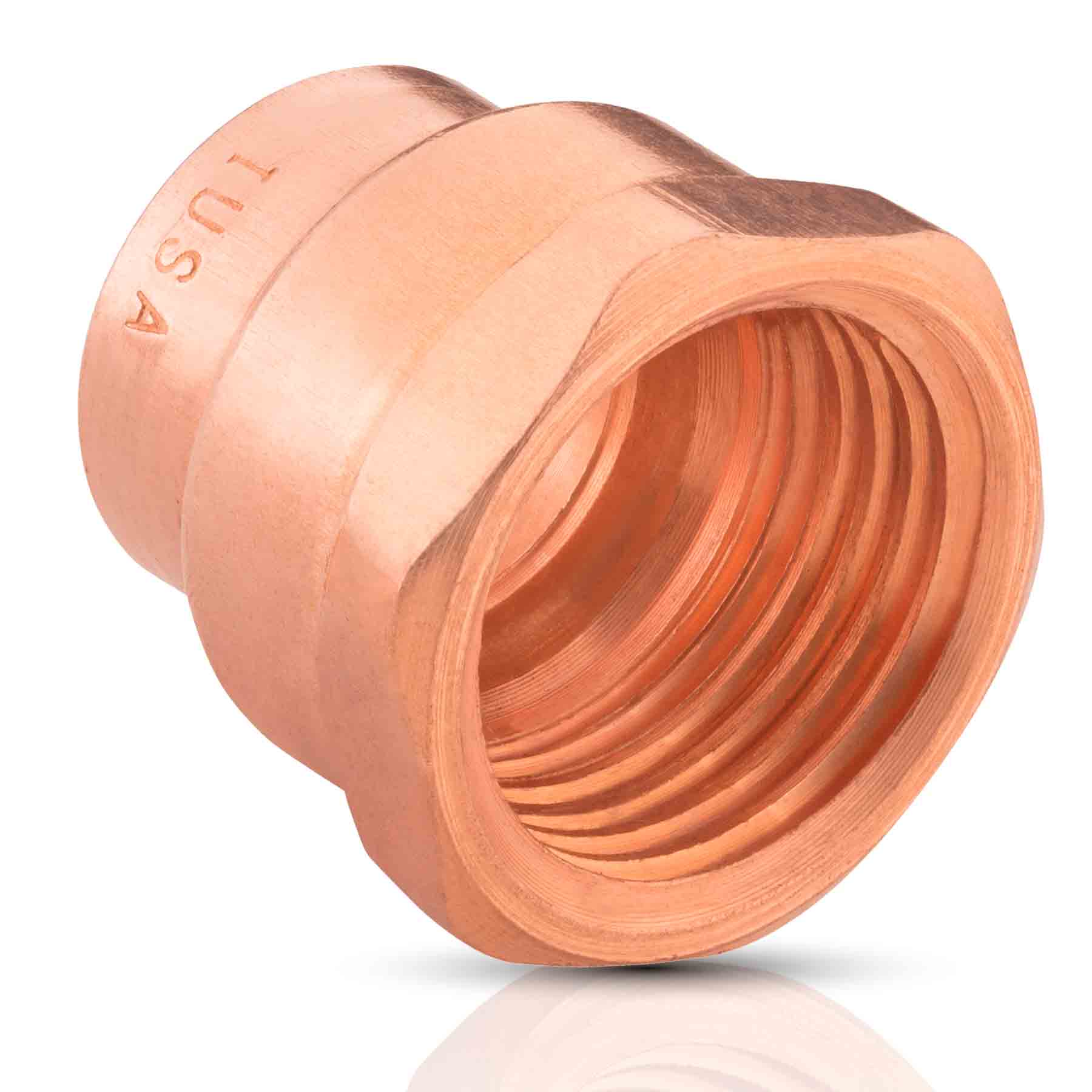 IUSA - Conector de cobre con rosca interior 3/4”
