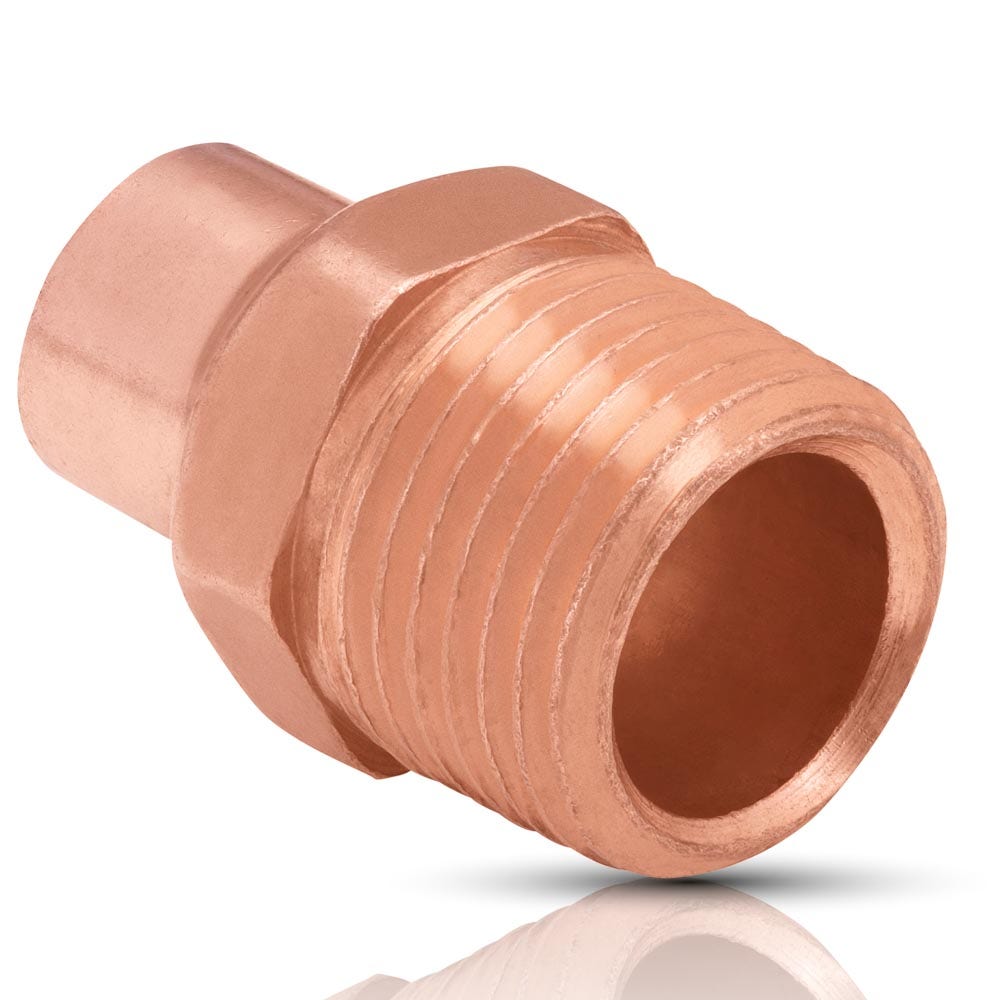 IUSA - Conector con rosca exterior reducida nibco 3/4” x 1/2”