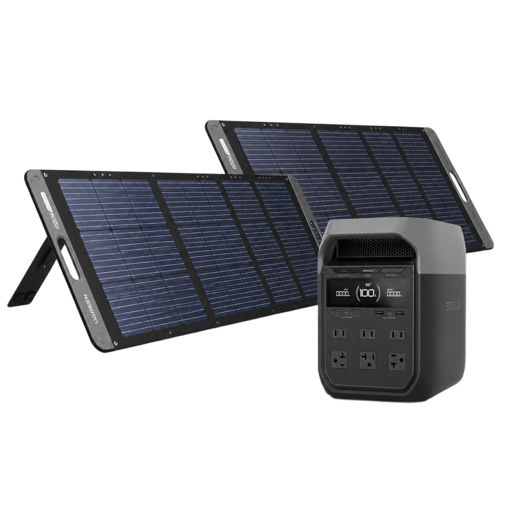 UGREEN - KIT DE ENERGÍA PORTÁTIL ECOFLOW E980 Y PANEL SOLAR 200W