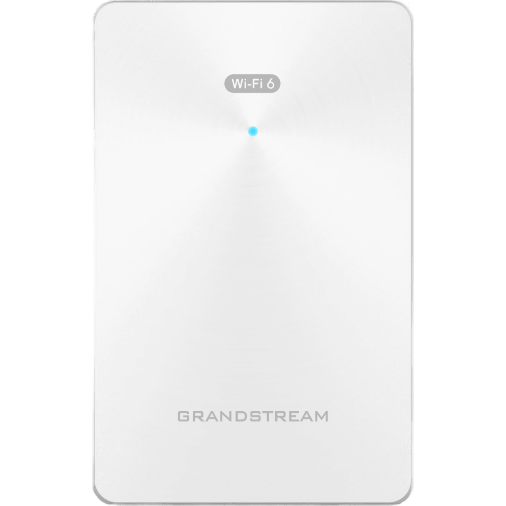GRANDSTREAM - Punto de acceso Wi-Fi 6 802.11ax de pared, MU-MIMO 2x2:2 (2.4G) y 3x3:2 (5G), Throughput inalámbrico de 3 Gbps y 4 puertos Gigabit cableados