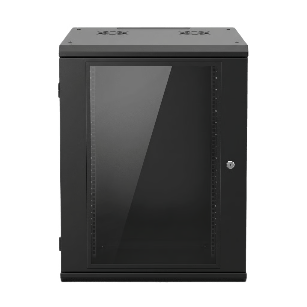 LINKEDPRO - Gabinete de Pared 16U de 635 mm de Profundidad, Rack de 19 in en Acero Reforzado: Compacto y Resistente para Soluciones Profesionales