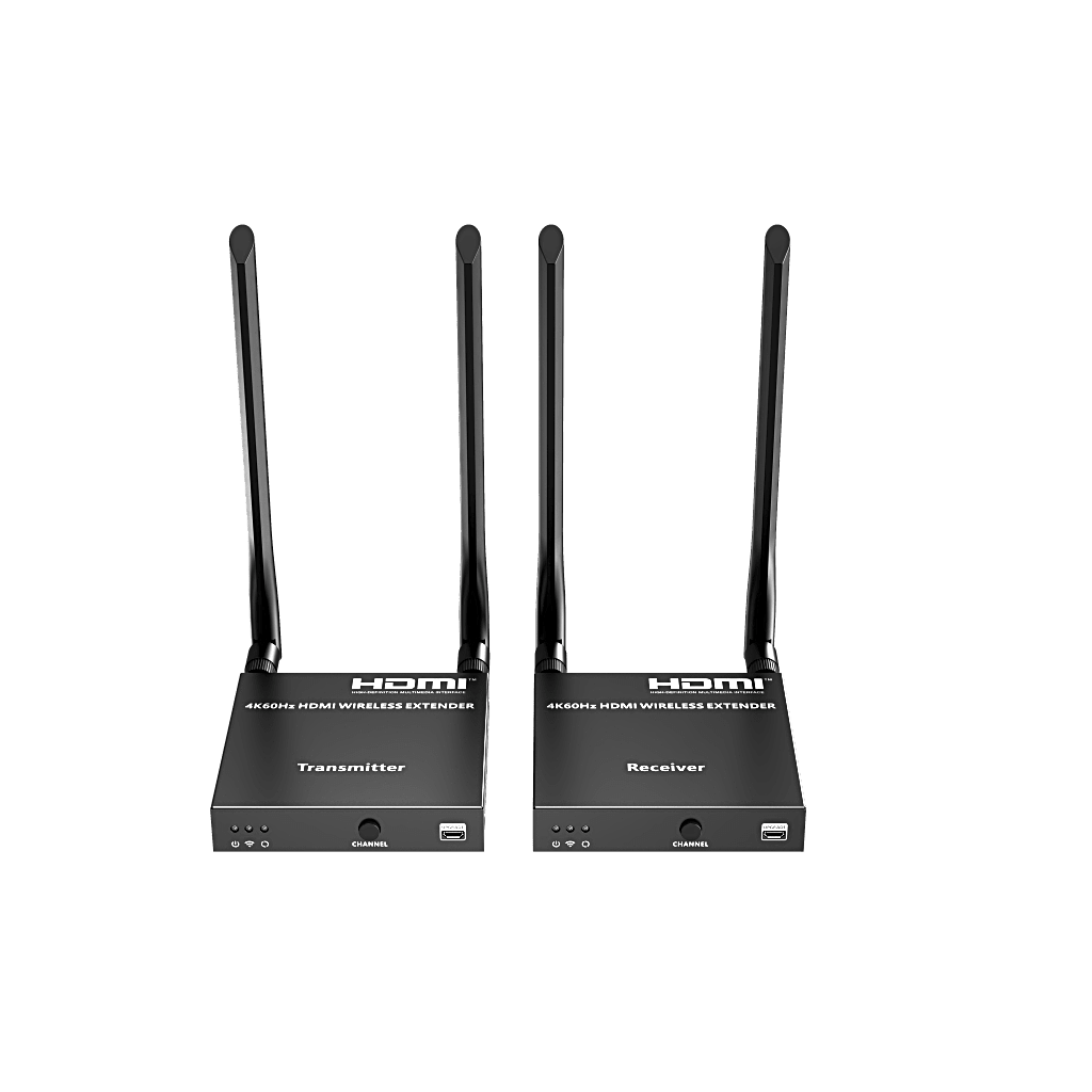 EPCOM TITANIUM - Kit Extensor Inalámbrico | 4K@60Hz | Transmisión hasta 50m | Transferencia IR | Emparejamiento SSID