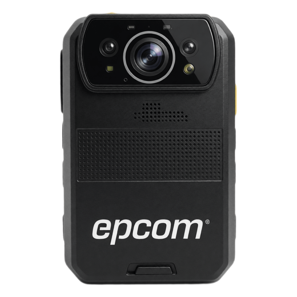 EPCOM - Body Camera / 4K UHD 30 fps / 4G-LTE / Wi-Fi / Bluetooth / GPS / Android / IP66 / Caída 2 m (6.6 ft)