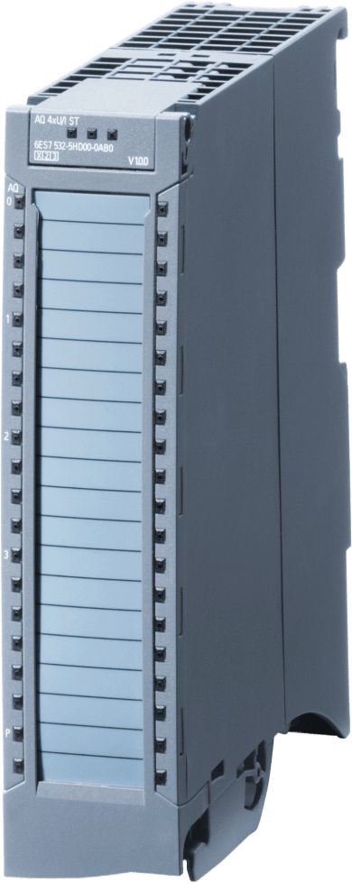 SIEMENS - Módulo Analógico de Salida / AQ 4xU/I ST / 16-bit 0.3% Precisión / Seguridad SIL2 PL d / 4 Canales Grupos de 4 / Diagnósticos Avanzados / Incluye Elemento de Alimentación