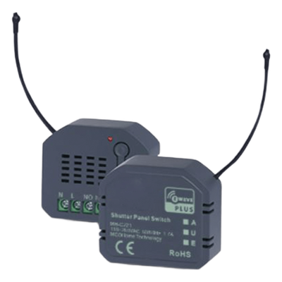 SMARTHOME BY EPCOM - Micromódulo On/Off Shutter / Z-Wave 700 908.4 MHz / AC 85-260V / 1.7A / 44×38×17 mm / 1.73×1.50×0.67 in