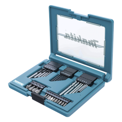 MAKITA - Juego de accesorios multipropósito 33 piezas estuche tipo tablet.