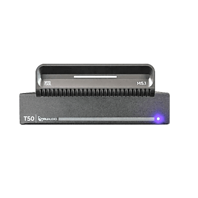 TRUAUDIO - KIT Amplificador T50 y Streamer de Audio Modular MS.1 | PoE + USB-C | HDMI eARC + Óptica + RCA | Bluetooth LE Audio | WiFi | Control4-Crestron-Elan-RTI-URC-Savant-Lutron | AirPlay2-GoogleCast-SpotifyConnect