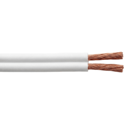 INDIANA - Cable Flexible SPT / 2 x 16 AWG / 300V 60°C / 100 m (328.08 ft) / PVC Autoextinguible / NOM-001-SEDE / Blanco