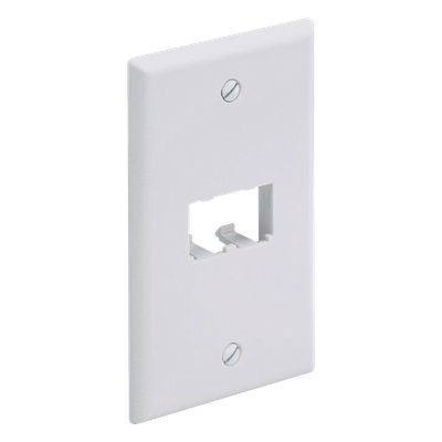 PANDUIT - Placa de Pared Vertical / 2 Puertos Mini-Com / 69.8 x 114.3 mm / 2.75 x 4.5 pulgadas / ABS / Blanco