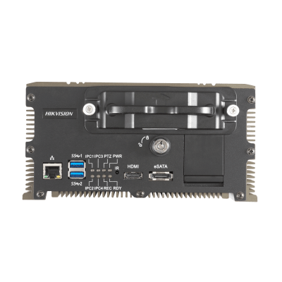 HIKVISION - NVR Movil de 5 Canales de 2 Megapixel  / 2 Bahías de Dsco Duro de 2 TB / Soporta GPS