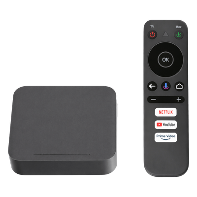 LINKEDPRO - Decodificador Android TV / 4Kp60 HDR / Wi-Fi Dual Banda / Bluetooth 5.0 / HDMI 2.1 / 2 GB RAM 16 GB Almacenamiento
