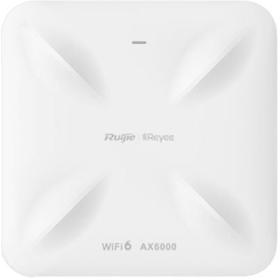 RUIJIE - Punto de Acceso Mesh / Wi-Fi 6 AX6000 / Doble Puerto 2.5G / 5.9 Gbps / 512 Clientes / 4x4 MU-MIMO / Interior en Techo