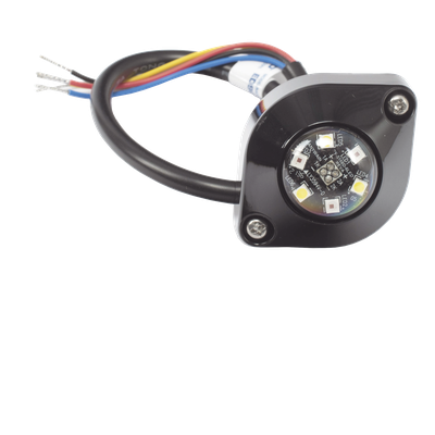 ECCO - Estrobo Oculto LED / 6 LEDs de Alta Intensidad / 16 Patrones de Destello / IP67 e IP69K / 12-24 VCC / 45.8 x 32.6 x 18.8 mm