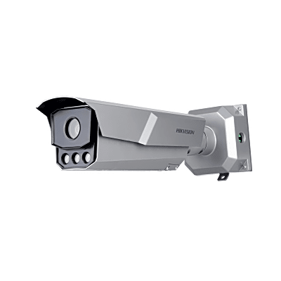 HIKVISION - Cámara Bullet ANPR Estacionamiento Vial 8MP / Sensor CMOS 1/1.8" / Reconocimiento Matrículas / Lente Motorizado 4-55mm / Alcance IR 50 m / WDR 140db / POE / IP67 / Compatibilidad Multinacional