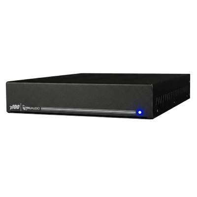 TRUAUDIO - Amp Clase D | 2 Canales 100W | Con Aprendizaje IR | Salida Sub | Estéreo, Bridge, Múltiples Amplificadores | 4-8Ω