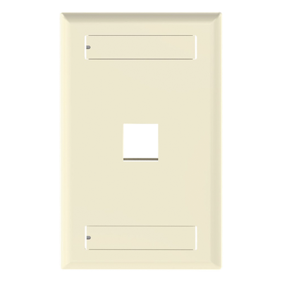 PANDUIT - Placa de Pared Vertical / 1 Puerto Keystone / 69.8x114.3 mm / 2.75x4.5 pulg. / Marfil