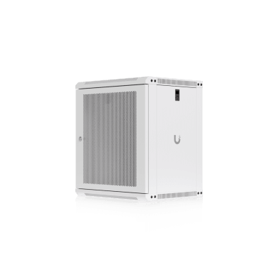 UBIQUITI - UACC Rack Cabinet 12U (550x 450 mm) - Gabinete Cerrado para Montaje en Pared con Puerta Frontal Perforada, Totalmente Ensamblado con Ventiladores Integrados y Paneles Removibles
