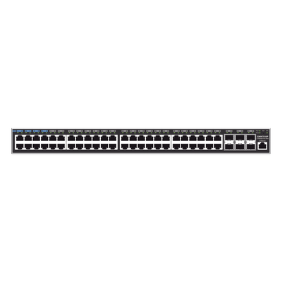 GRANDSTREAM - Switch Capa 3 PoE+ Administrable / 48 Puertos Gigabit / 6 SFP+ 10G / 740W / 216 Gbps / 2.43 ft (0.74 m) Altura