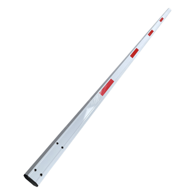 ACCESSPRO - Brazo Recto para Barrera / Aluminio 4 m (13.1 ft) / Bandas Reflectantes Rojas / Sin Iluminación / Exterior
