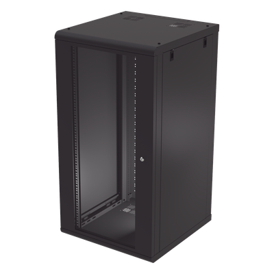 LINKEDPRO - Gabinete de Pared 24U / 635 mm Profundidad / 19 pulgadas / Acero Reforzado / 100 kg Carga / 2.08 ft Profundidad