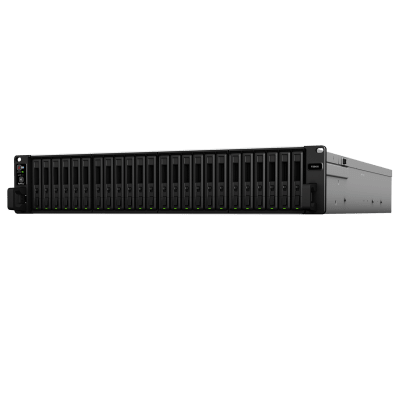SYNOLOGY - Servidor All-Flash Synology FlashStation FS6400 | 24 Bahías SAS-SATA | Dual Intel Xeon Silver 4110 | 32GB DDR4 ECC RDIMM | 10GbE | Escalable hasta 72 Unidades.