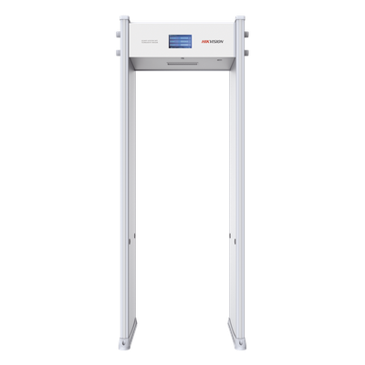 HIKVISION - Arco Detector de Metales / 18 Zonas / Pantalla LCD 7" / Sensibilidad 999 Niveles / Detección 25 mm / Conteo de Personas IR