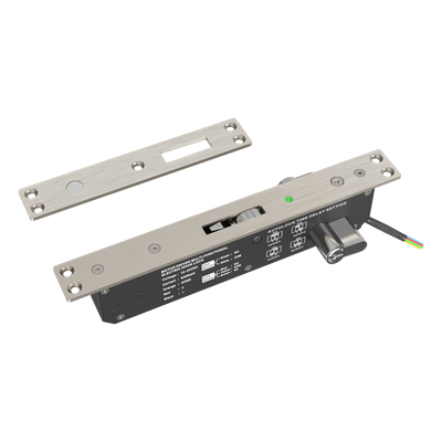 ACCESSPRO - Cerradura Eléctrica para Puertas Corredizas / Tipo Gancho / Llave Ambos Lados / Fuerza de Sujeción 400 kg / IP65 / 12V CC