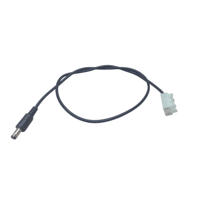 EPCOM POWERLINE - Cable con Conector Macho (Pigtail) | Forro Negro | Terminal Blanca | Alimentación para Vcc con Puntas Libres | Polarizado | Largo 22 cm ( 8.66 Pulgadas)  | Calibre 22AWG.