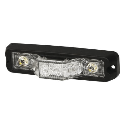 ECCO - Luz perimetral direccional / Ultra brillante ámbar / 180° visibilidad / 12-24 VCC / 5.1 x 1.2 x 1.35 in
