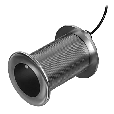 GARMIN - Sonda de Pesca CHIRP GT15M-THF / Banda Media 85-165 kHz / 600 W / Profundidad Máxima 365 m Agua Salada 580 m Agua Dulce / Ancho de Haz 24°-16° / Compatible con RapidReturn™ / Cable 15 m / Carcasa Acero Inoxidable