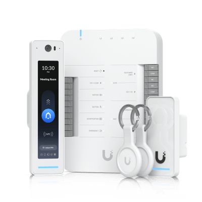 UBIQUITI - Kit de Control de Acceso G3 para 1 Puerta, Incluye Door Hub, G3 Reader Pro y Lector de Salida, Compatible con Touch Pass, Incluye 2 Keyfobs