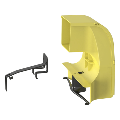 PANDUIT - Bajada para Canaleta de Enrutamiento de Fibra / Compatible 4x4, 6x4, 12x4, 24x4 / Reducción a 4x4 / Radio de Curvatura 50.8 mm / Color Amarillo