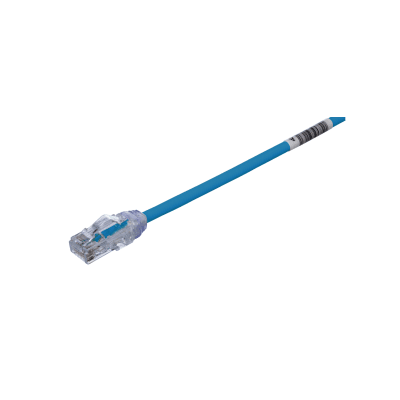 PANDUIT - Cable de Parcheo UTP Cat6A, CM/LSZH, Diámetro Reducido (28AWG), Color Azul, 1.22 Metros (4 Pies)