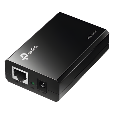 TP-LINK - Splitter PoE / Salida 5/9/12 Vcc / 2 Puertos Gigabit / Hasta 328 pies / Plug and Play