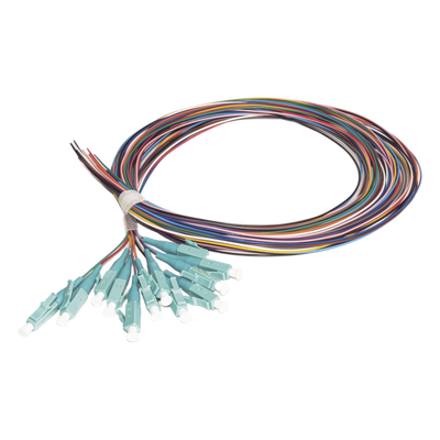 LINKEDPRO BY EPCOM - Kit de Pigtails / OM3 50/125 / LC Duplex / 2 m (6.56 ft) / 12 Piezas / Aqua