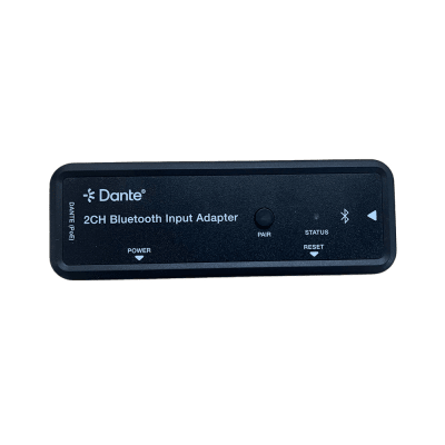 EPCOM PROAUDIO - Extensor de Audio Dante® 2CH Bluetooth Input Adapter | Entrada Bluetooth 2 Canales | Salida Dante® Digital | Latencia Configurable 1-5 ms | Compatible HDMI 1.4 | HDCP 1.4 | PoE IEEE802.3af | Distancia de Transmisión 100 m