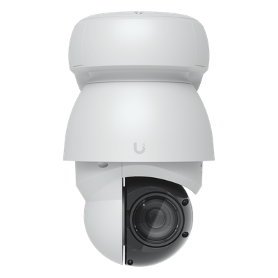 UBIQUITI - Cámara IP PTZ Industrial / 4K 8 Megapixel / Zoom Óptico 22x / IR 100 m (328 ft) / IA Reconocimiento Facial y Placas / PoE++ / IP66 / Giro Continuo 360°