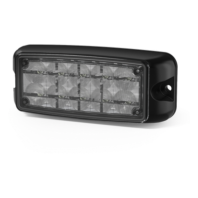 ECCO - Luz de Advertencia LED / 10 LED / Rojo/Azul / 5x2 Pulgadas / 12-24 VDC / Montaje Superficial / IP Resistente al Agua / SAE Clase I