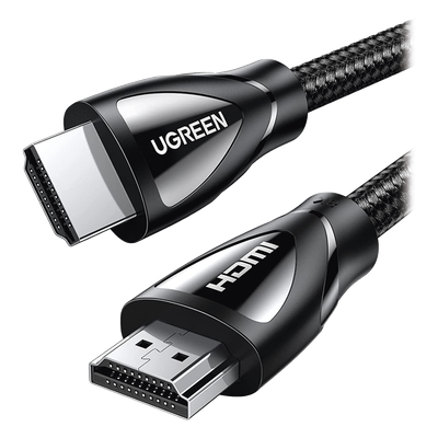 UGREEN - Cable HDMI 2.1 de Nylon Trenzado / 3 Metros / 8K@60Hz/4K@120Hz / eARC (Canal de Retorno de Audio / HDR10+ / VVR / HEC (Canal Ethernet HDMI) / ALLM / 3D / Dolby Atmos / Dolby Visión / 48 Gbps / Mayor Duración.