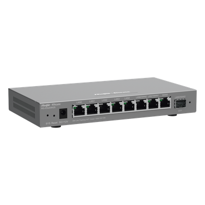 RUIJIE - Router Balanceador / 4 Servicios WAN / SD-WAN 80 Mbps / 600 Mbps Rendimiento / 200 Clientes / 16 VLAN / Montaje Rack